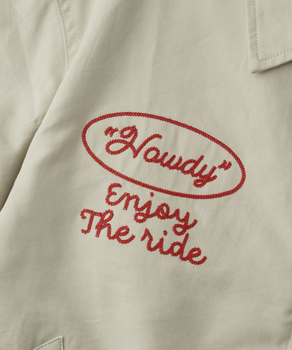 아웃스탠딩(OUTSTANDING) CHAIN STITCH DRIZZLER JACKET_L.GRAY
