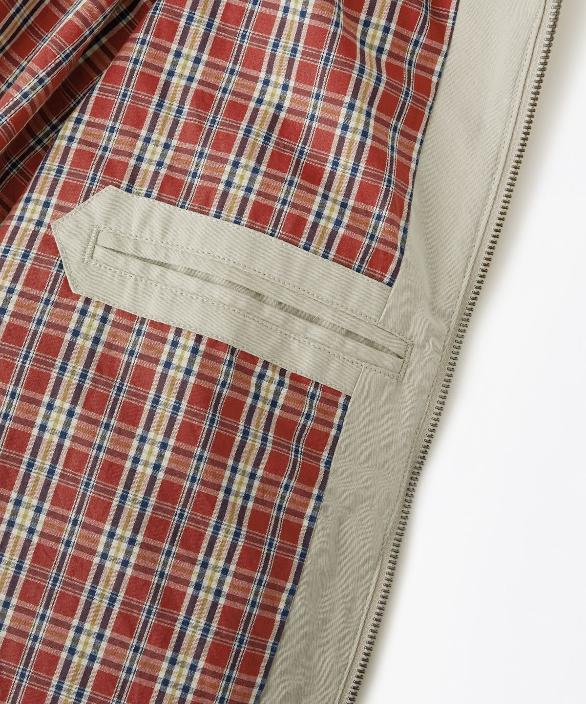 아웃스탠딩(OUTSTANDING) CHAIN STITCH DRIZZLER JACKET_L.GRAY