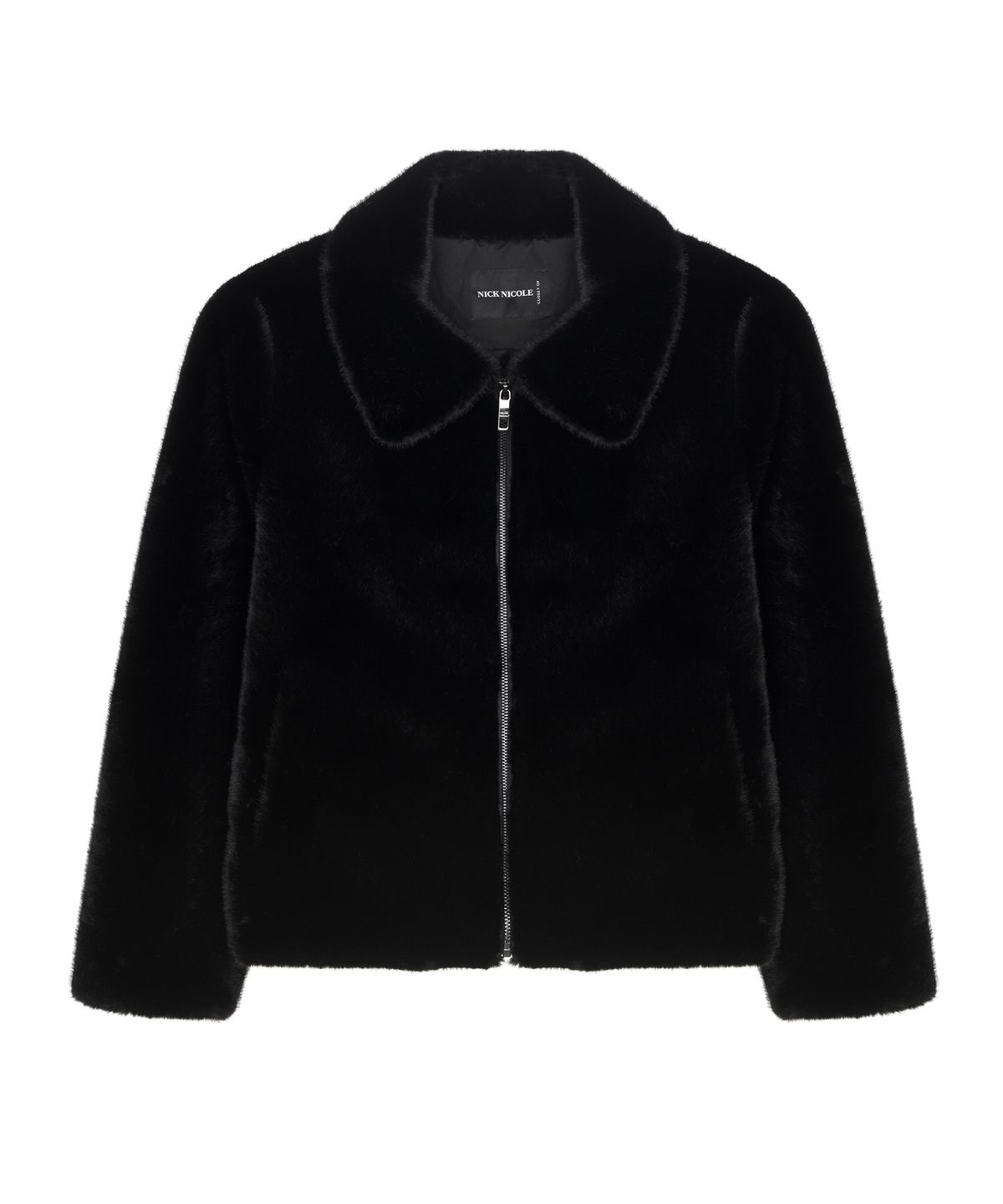 닉앤니콜(NICK&NICOLE) PREMIUM SOFT GLOW FUR JACKET_BLACK