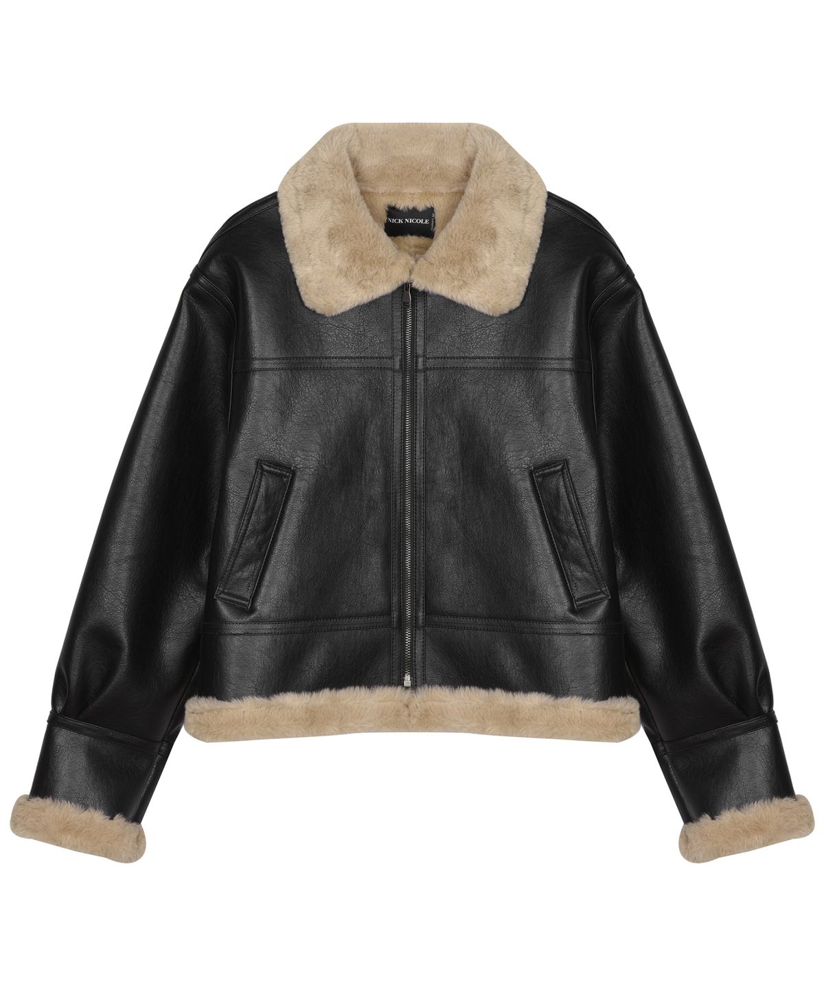 닉앤니콜(NICK&NICOLE) VINTAGE LEATHER FUR MUSTANG_BROWN