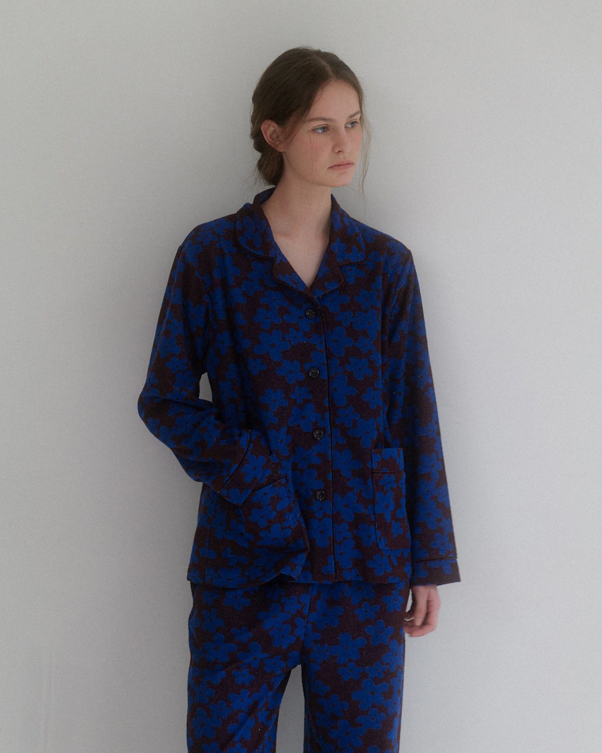 에핑글러(EPINGLER) PAJAMA PANTS - CHOCOLATE BLUE