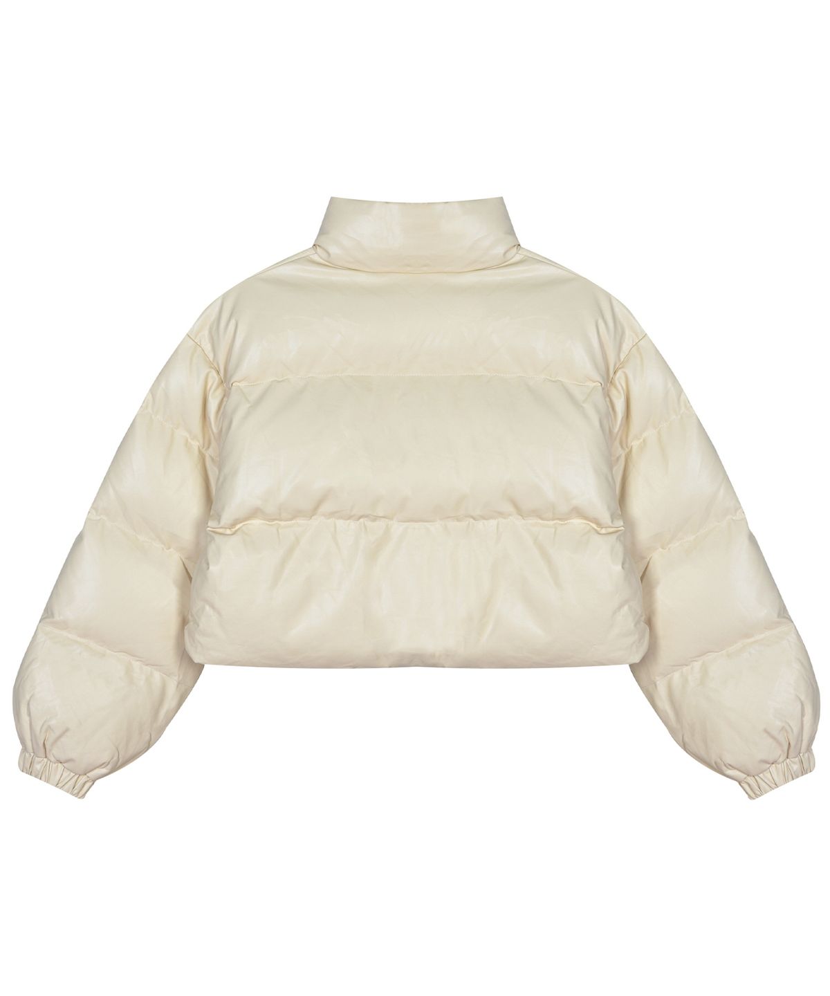 닉앤니콜(NICK&NICOLE) PREMIUM FAUX LEATHER CROP PADDING_CREAM