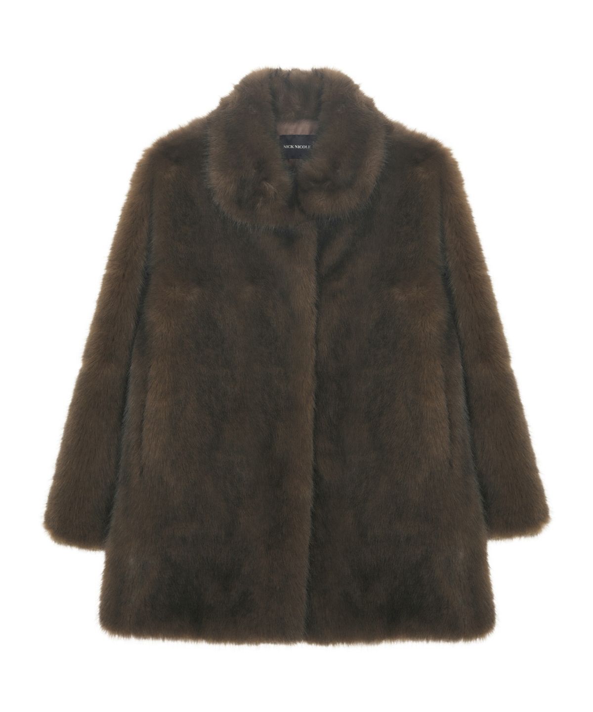 닉앤니콜(NICK&NICOLE) LUXE FUR MIDI JACKET_BROWN