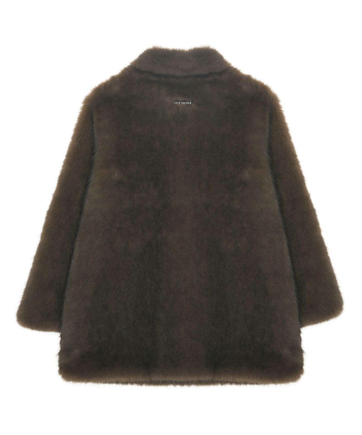 닉앤니콜(NICK&NICOLE) LUXE FUR MIDI JACKET_BROWN