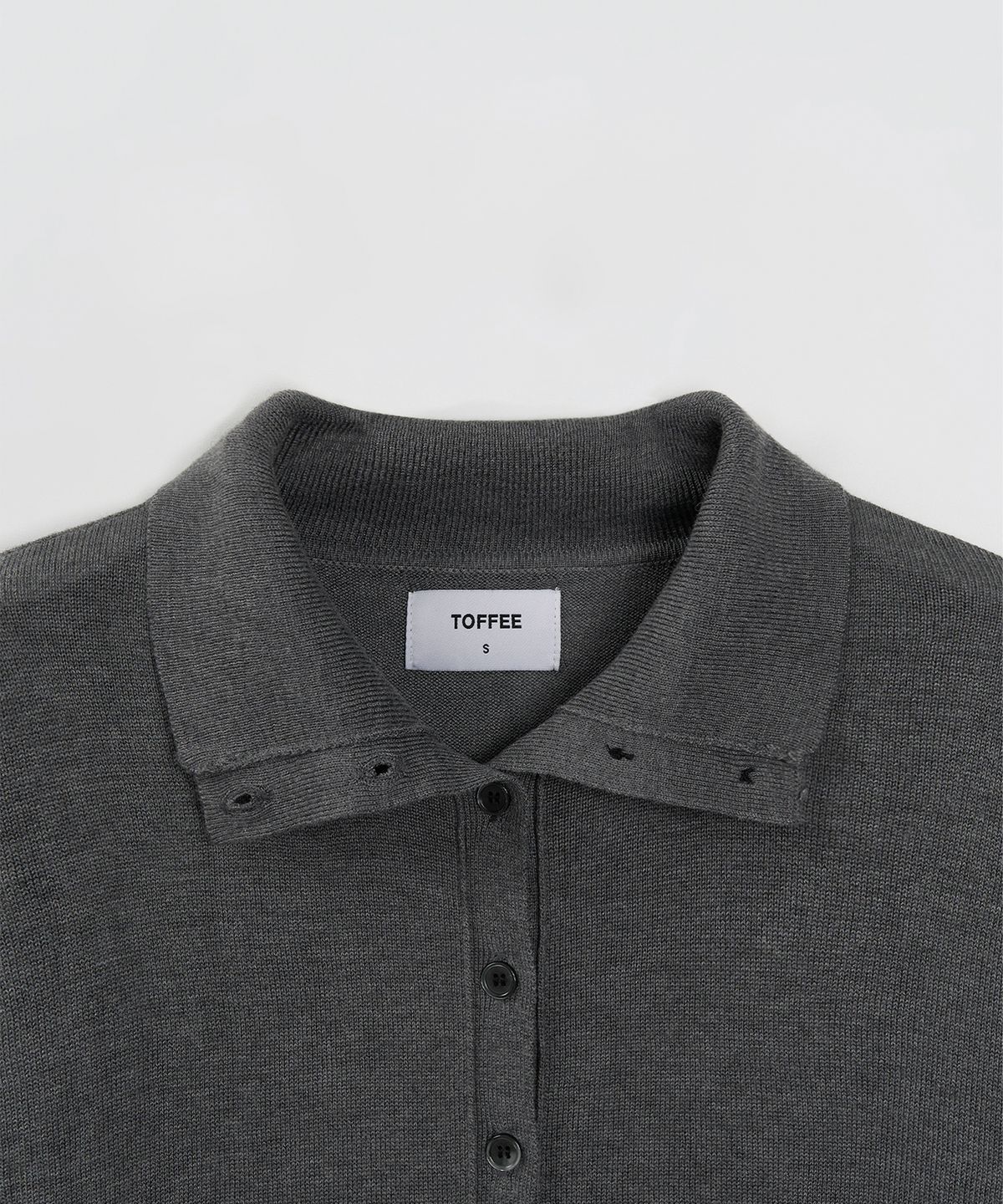 토피 우먼(TOFFEE WOMEN) W 소프트 하이넥 가디건 (GREY)