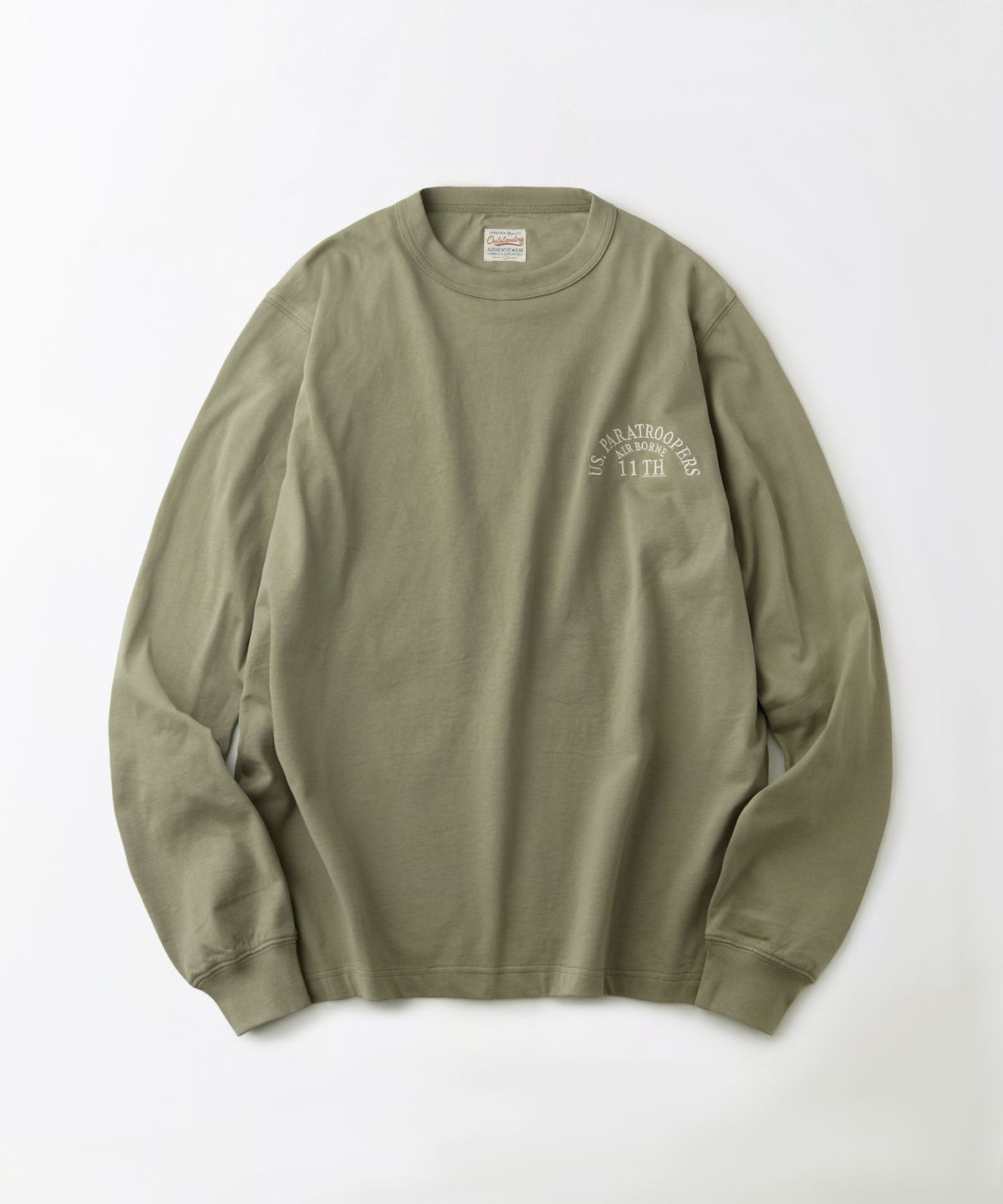 아웃스탠딩(OUTSTANDING) MIL SERIES LONG SLEEVE(SOUVENIR)_KHAKI GRAY