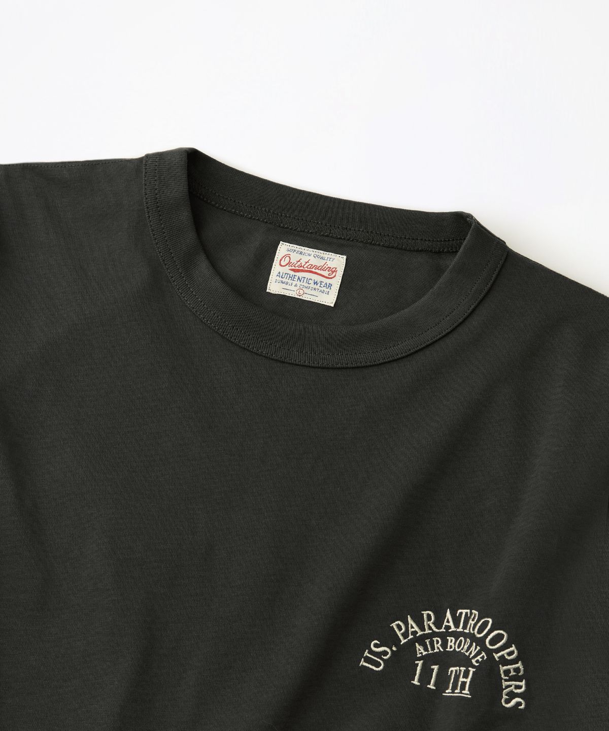 아웃스탠딩(OUTSTANDING) MIL SERIES LONG SLEEVE(SOUVENIR)_CHARCOAL