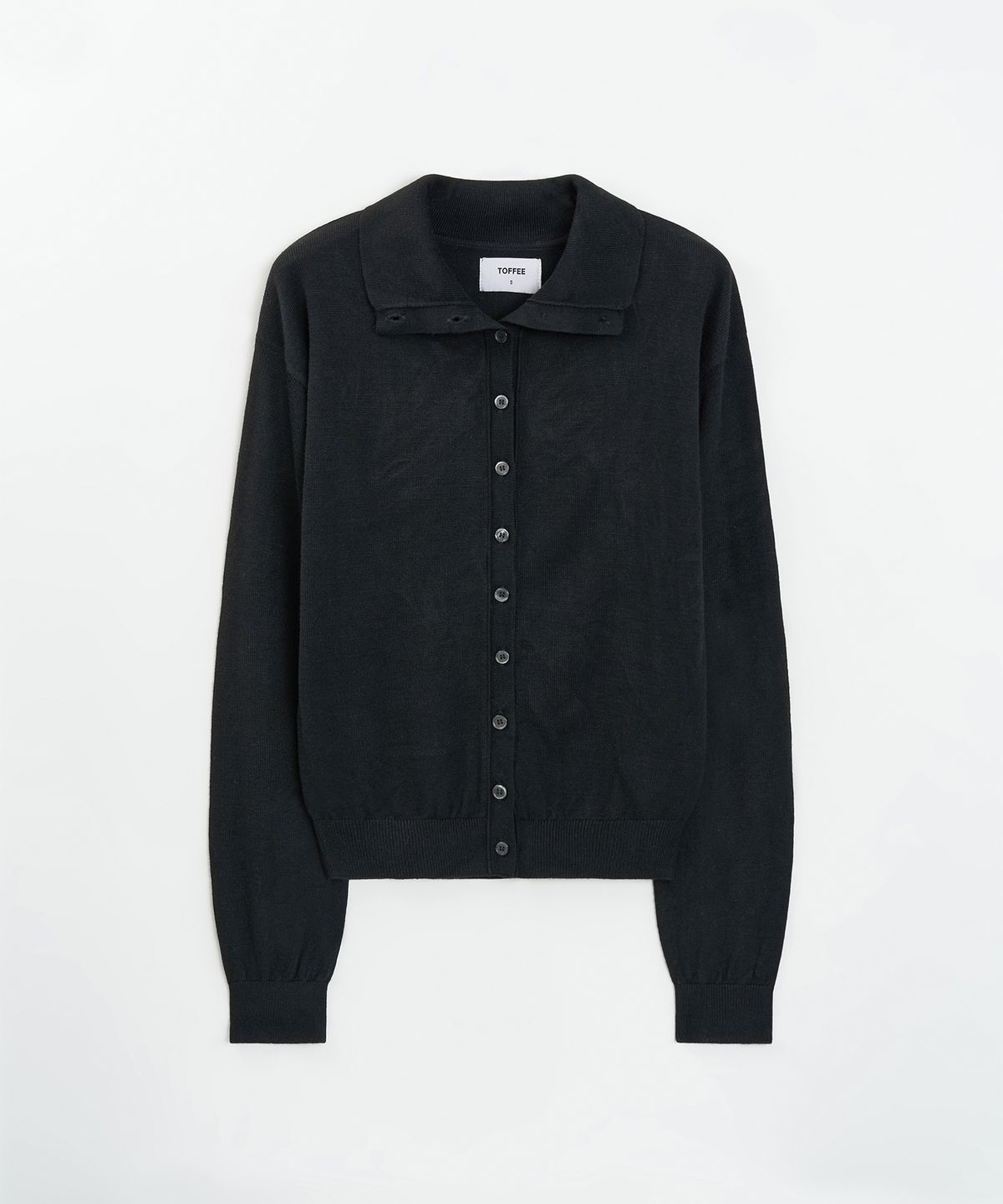 토피 우먼(TOFFEE WOMEN) W 소프트 하이넥 가디건 (BLACK)