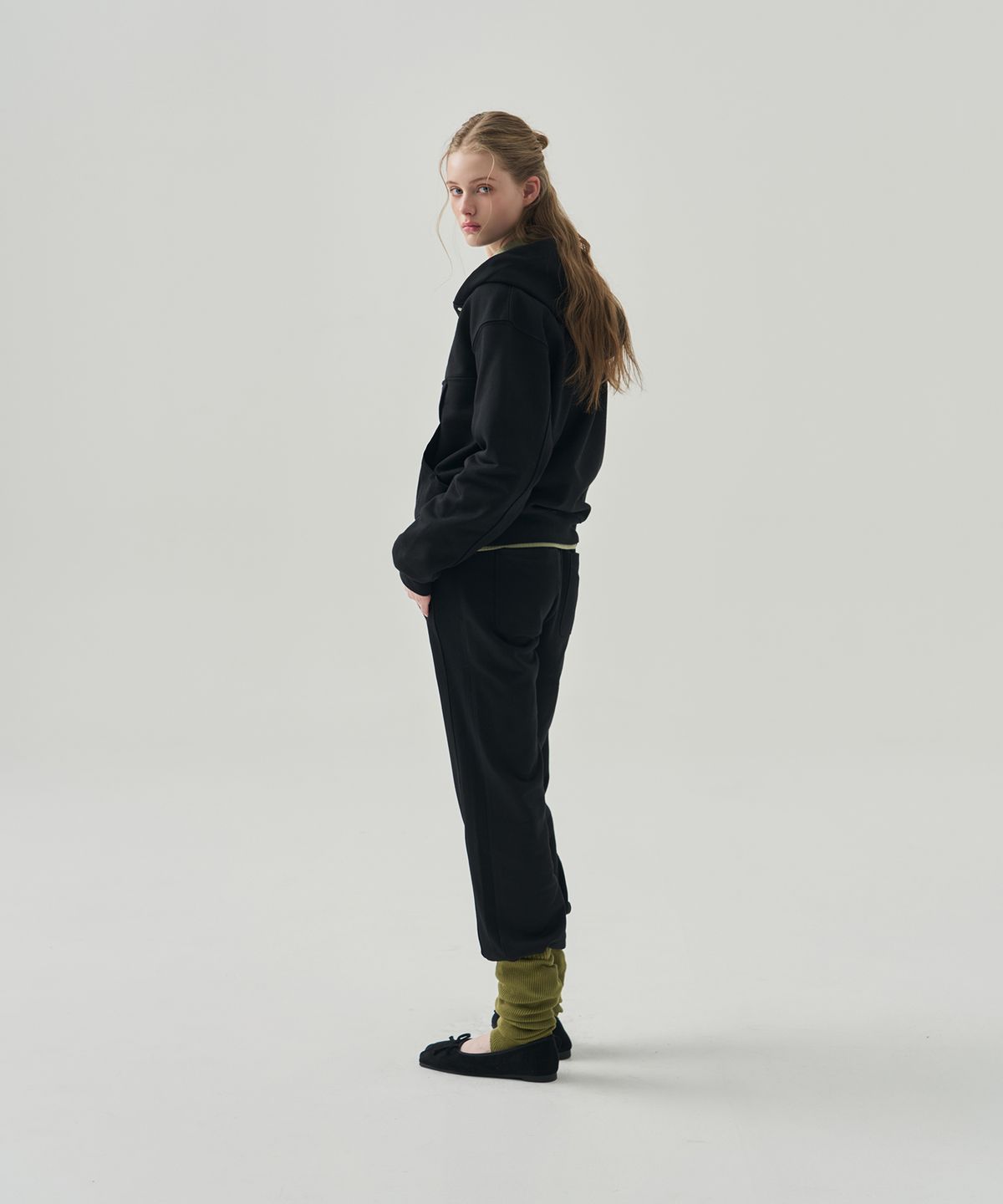 드로우핏 우먼(DRAWFIT WOMEN) 브링 코튼 후드 스웻셔츠 [M.GREY]