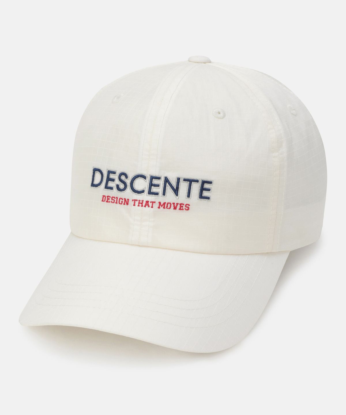 데상트(DESCENTE) 워딩 로고 우븐 볼캡 아이보리 SR123UCP1B