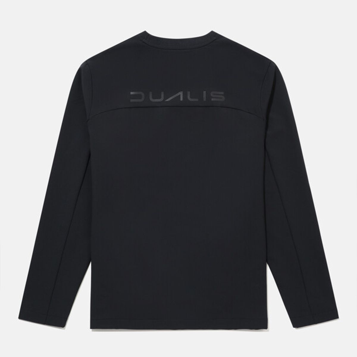 데상트(DESCENTE) 듀얼리스 스톰 플리스 맨투맨 블랙 SR121DWH12