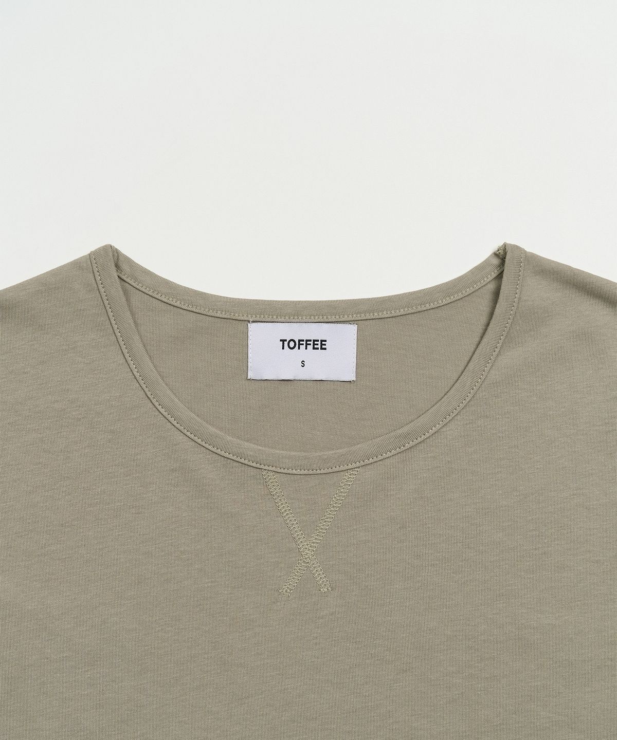 토피 우먼(TOFFEE WOMEN) W 대미지 레이어드 롱슬리브 (SAGE GREEN)