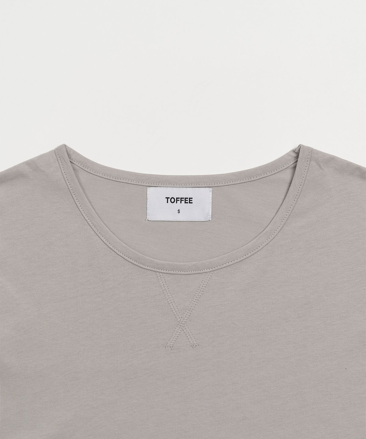 토피 우먼(TOFFEE WOMEN) W 대미지 레이어드 롱슬리브 (GREY)