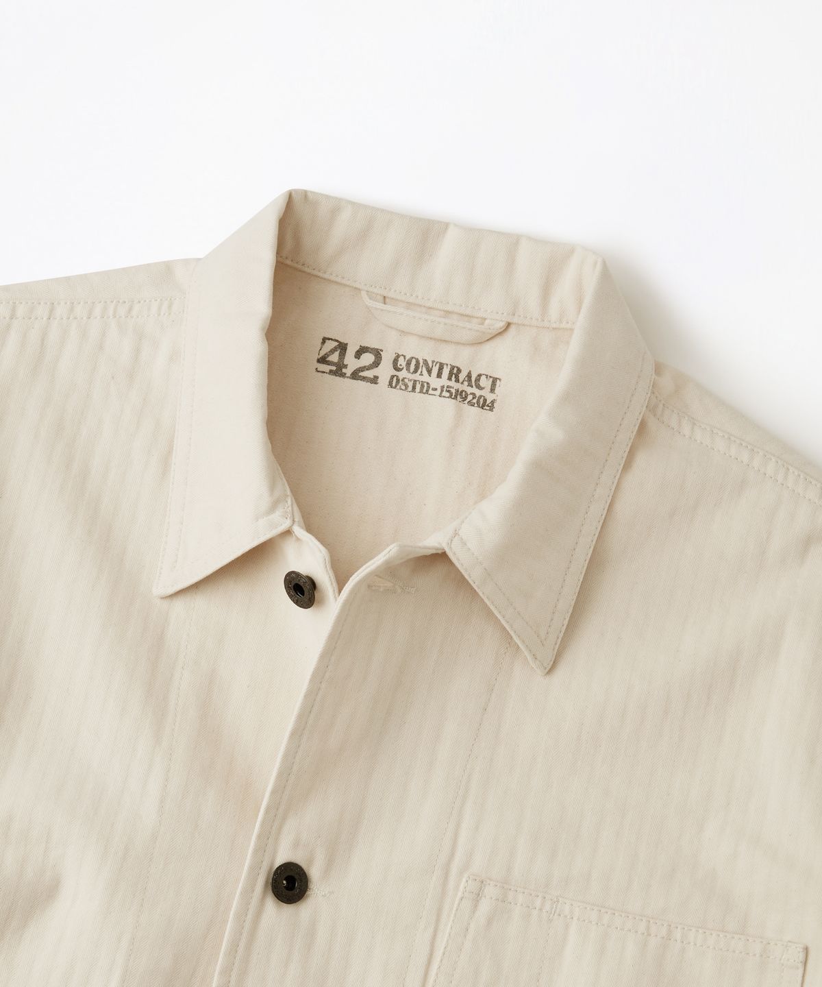 아웃스탠딩(OUTSTANDING) U.S.N N-3 HBT JACKET_ECRU