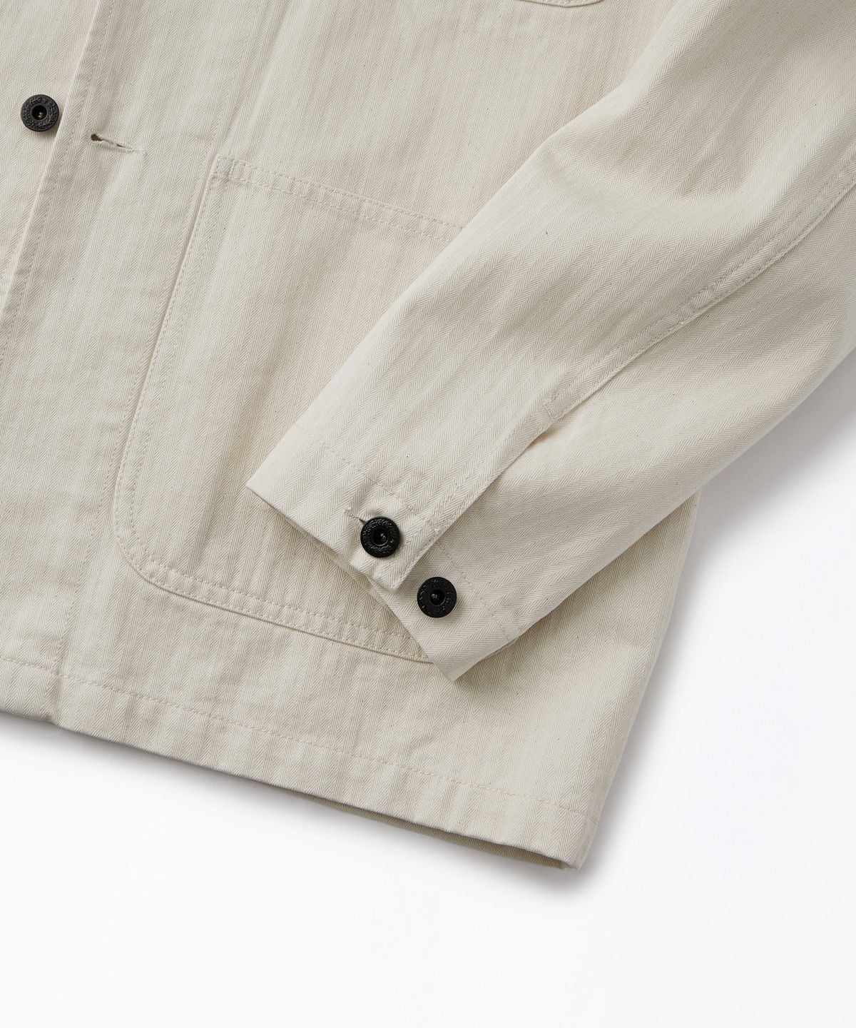 아웃스탠딩(OUTSTANDING) USN N-3 HBT JACKET_ECRU