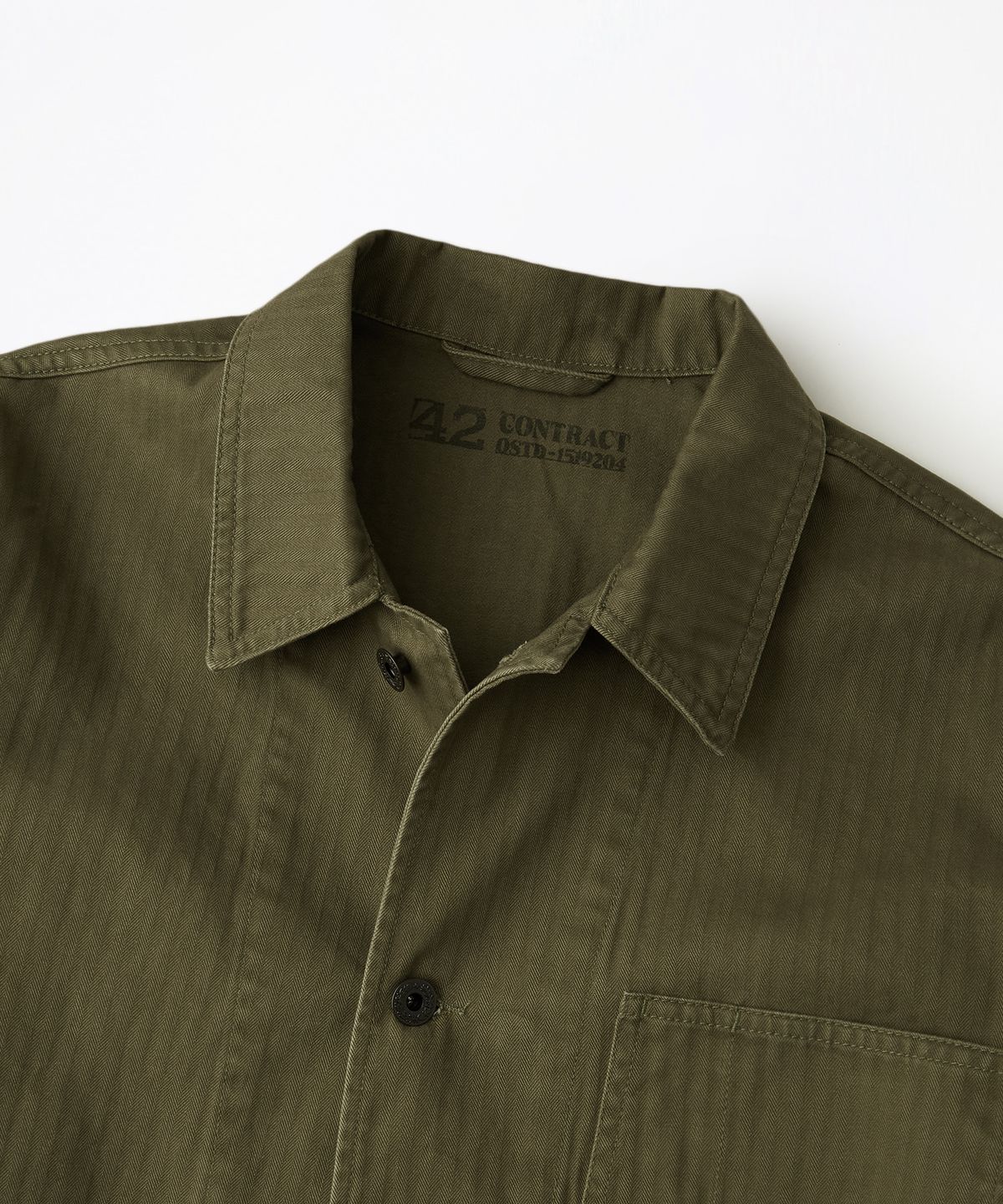 아웃스탠딩(OUTSTANDING) U.S.N N-3 HBT JACKET_OLIVE GREEN