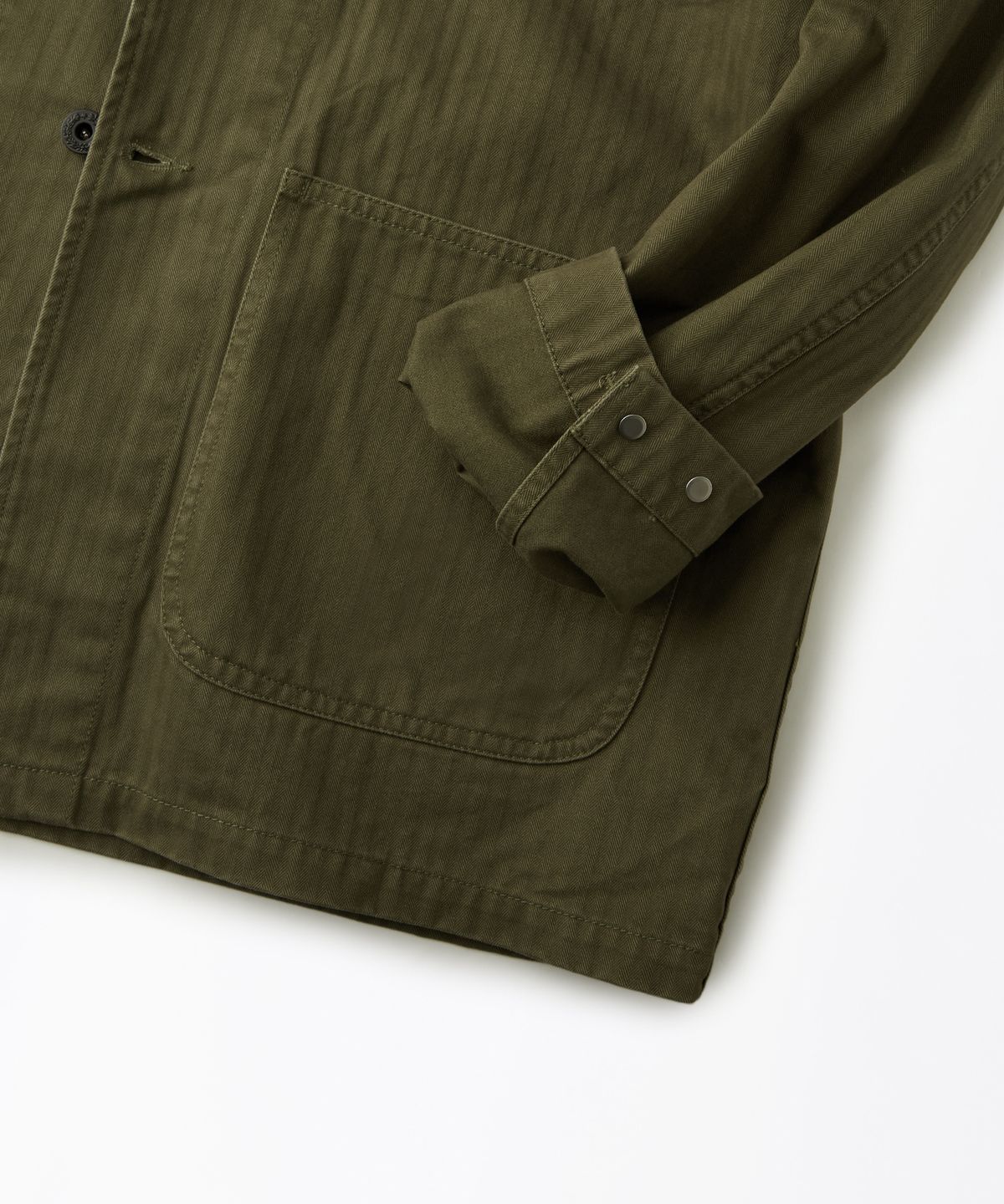 아웃스탠딩(OUTSTANDING) U.S.N N-3 HBT JACKET_OLIVE GREEN