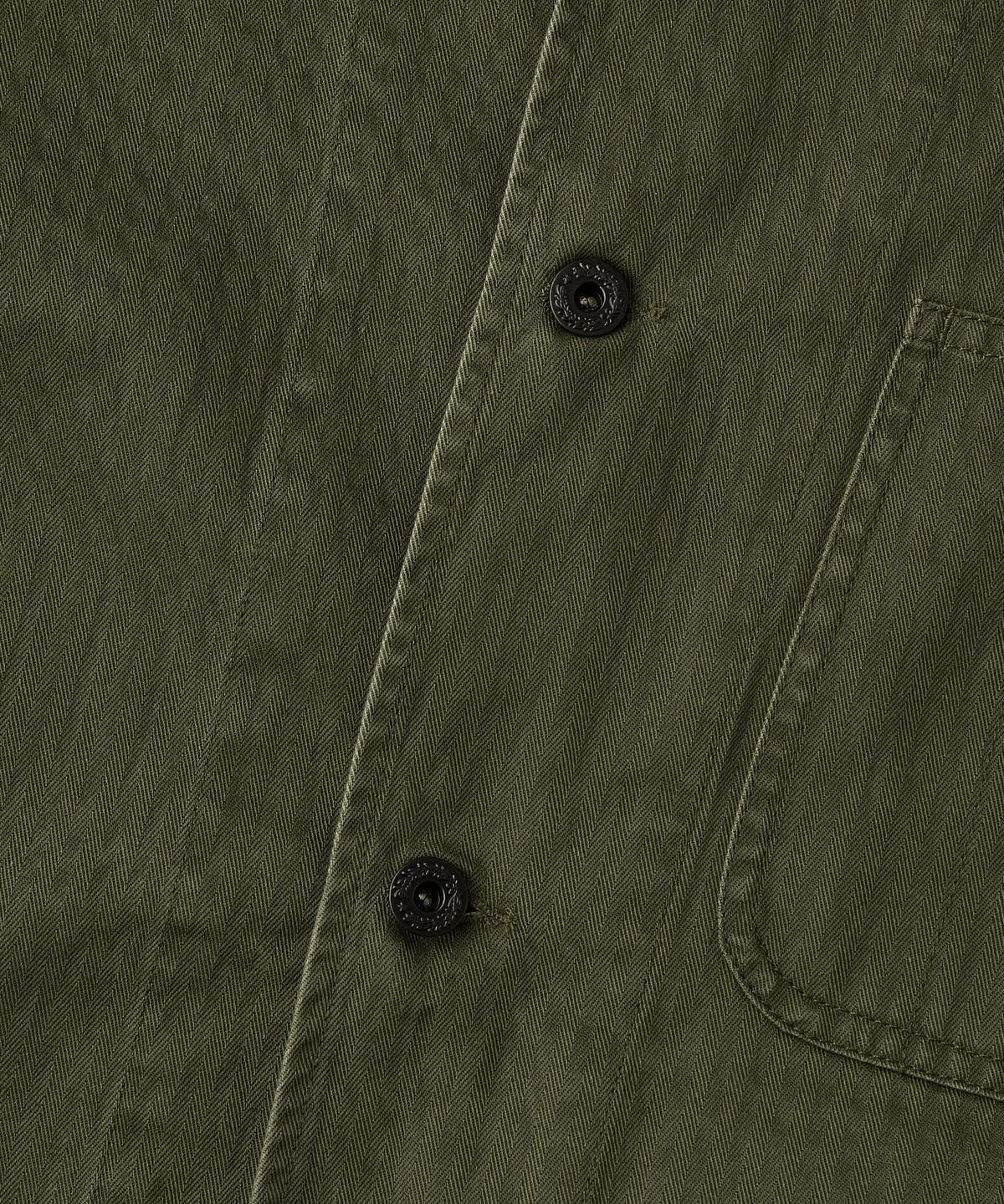 아웃스탠딩(OUTSTANDING) USN N-3 HBT JACKET_OLIVE GREEN