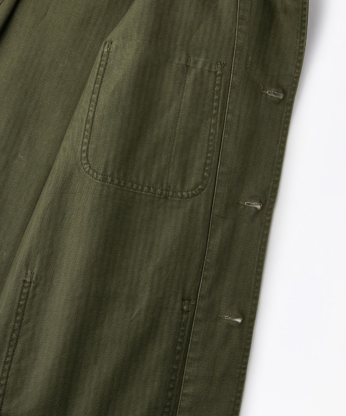 아웃스탠딩(OUTSTANDING) USN N-3 HBT JACKET_OLIVE GREEN