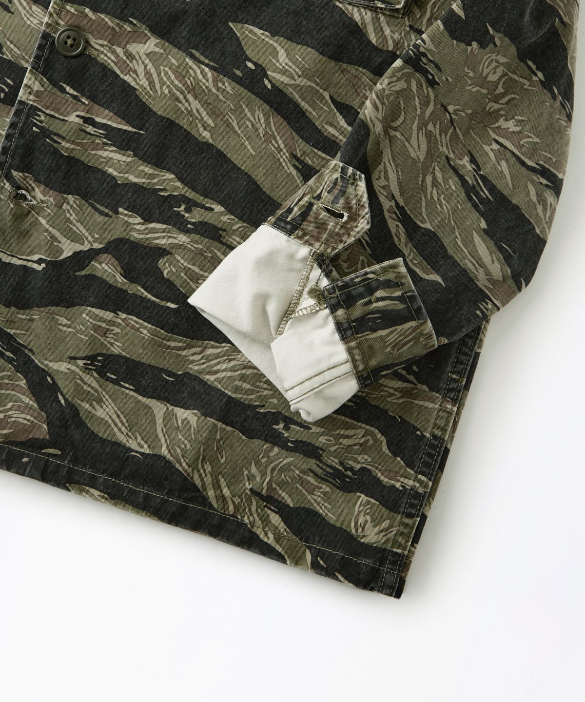 아웃스탠딩(OUTSTANDING) TDS TIGER CAMO MILITARY JACKET_TIGER CAMO