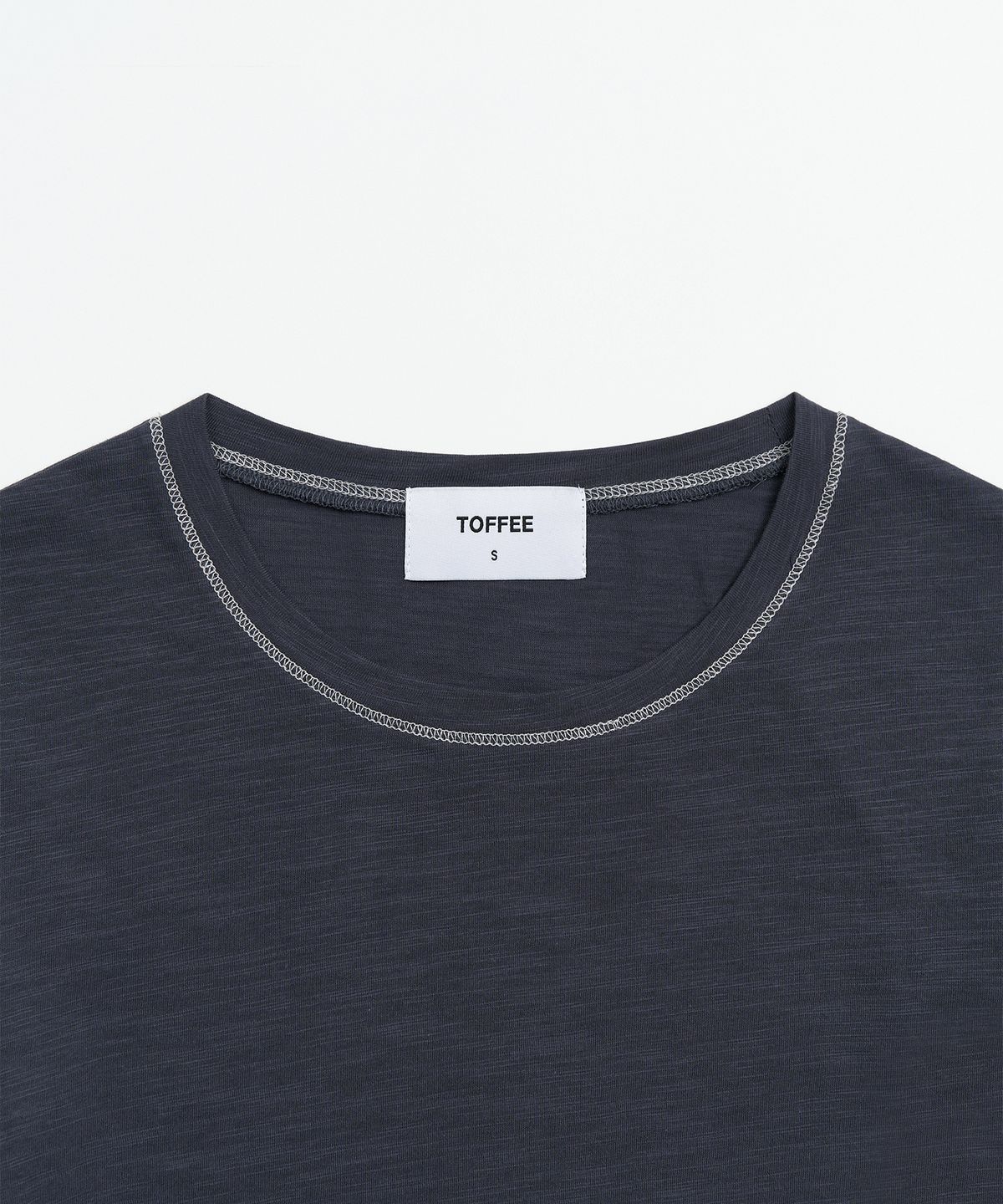 토피 우먼(TOFFEE WOMEN) W  롱 슬리브 커프스 티셔츠 (NAVY)