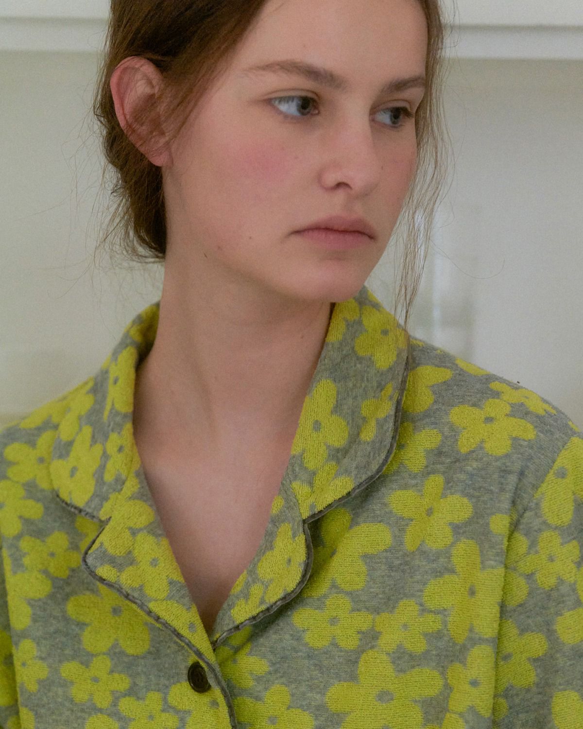 에핑글러(EPINGLER) PAJAMA TOP - LIME GREY