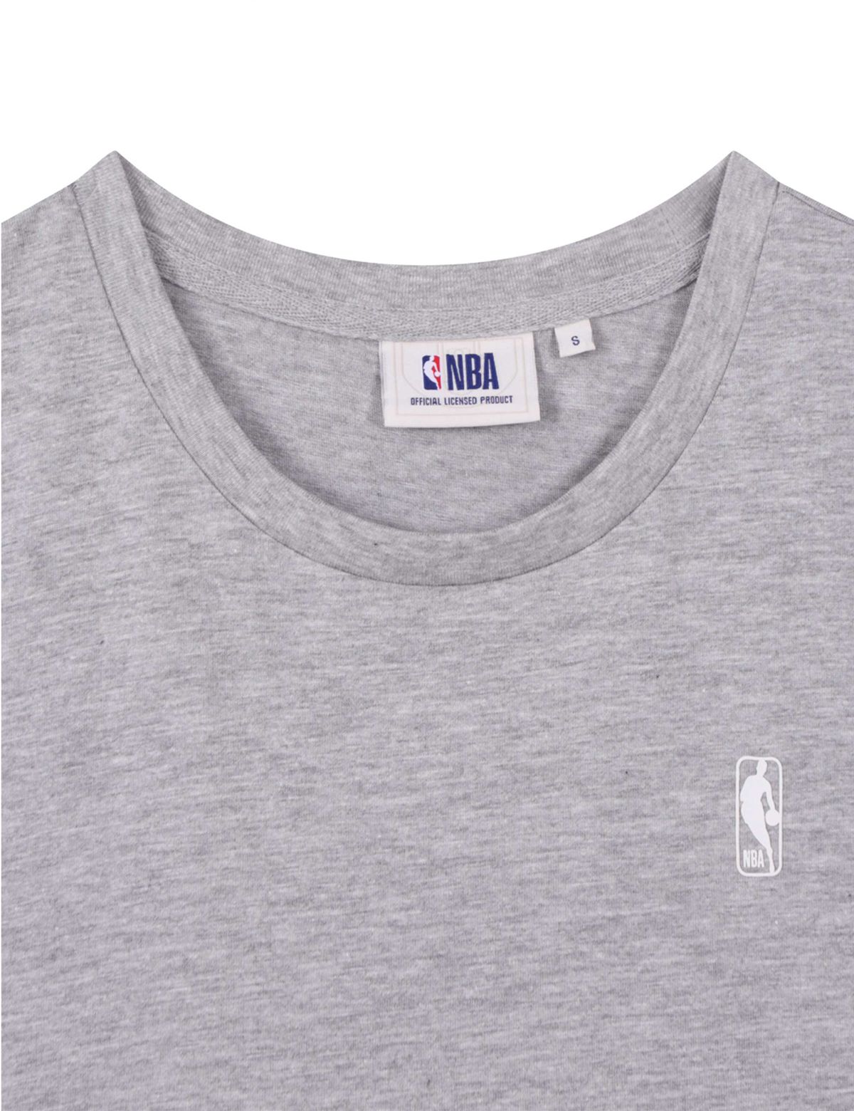 엔비에이(NBA) 스몰로고 슬리브리스 멜란지 그레이