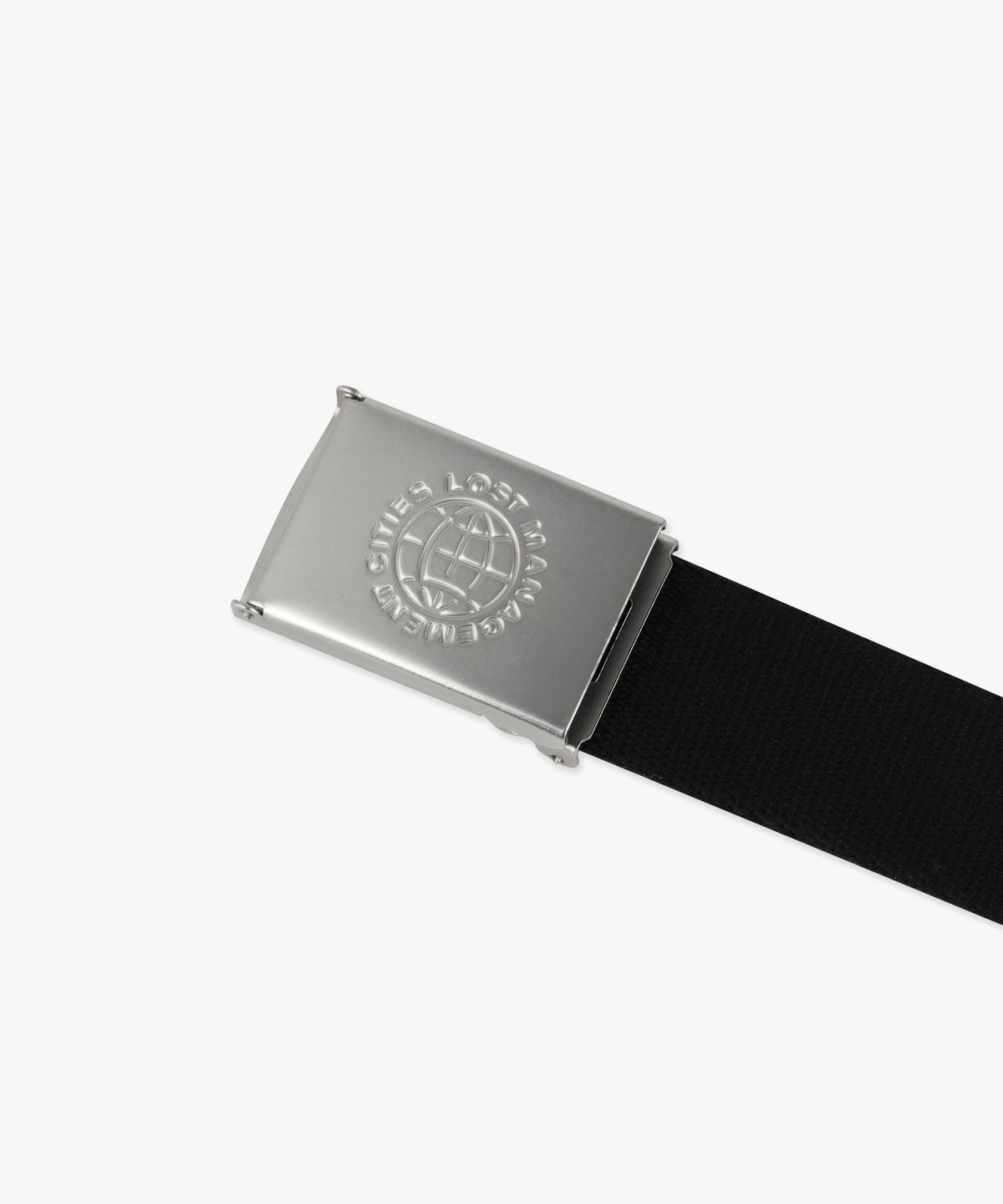 엘엠씨(LMC) GLOBE LOGO WEBBING BELT black