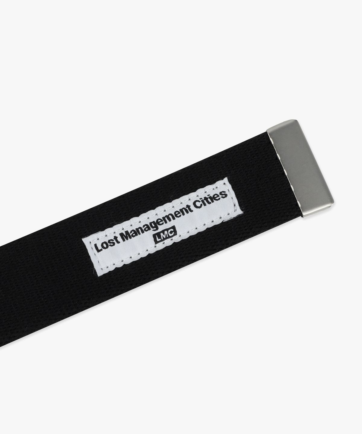 엘엠씨(LMC) GLOBE LOGO WEBBING BELT black