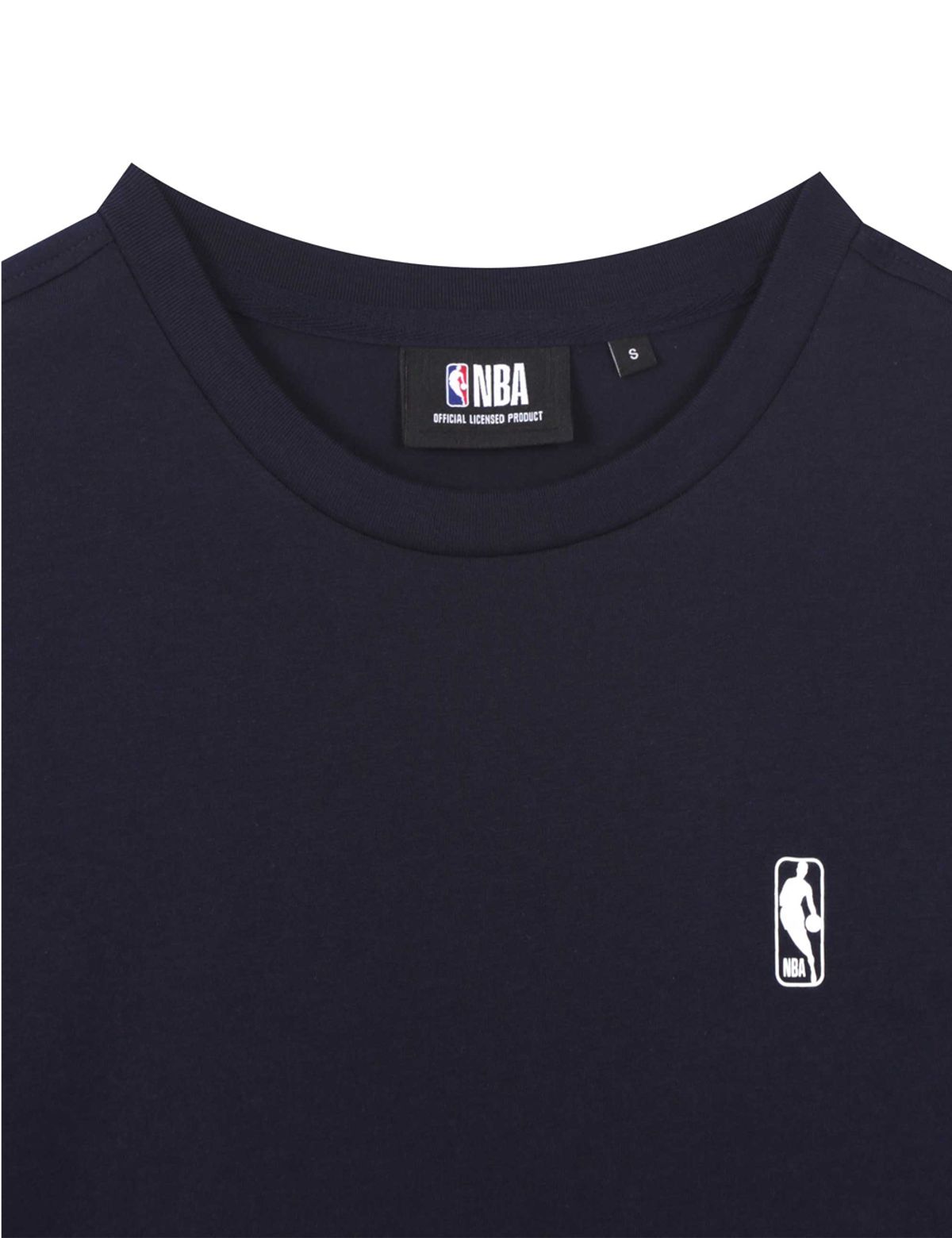 엔비에이(NBA) 스몰로고 반팔 티셔츠 네이비