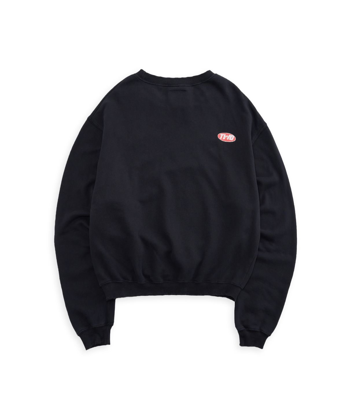 투위드(TUEWID) Dreamer logo setup vintage Soft fleece sweatshirts in dark navy