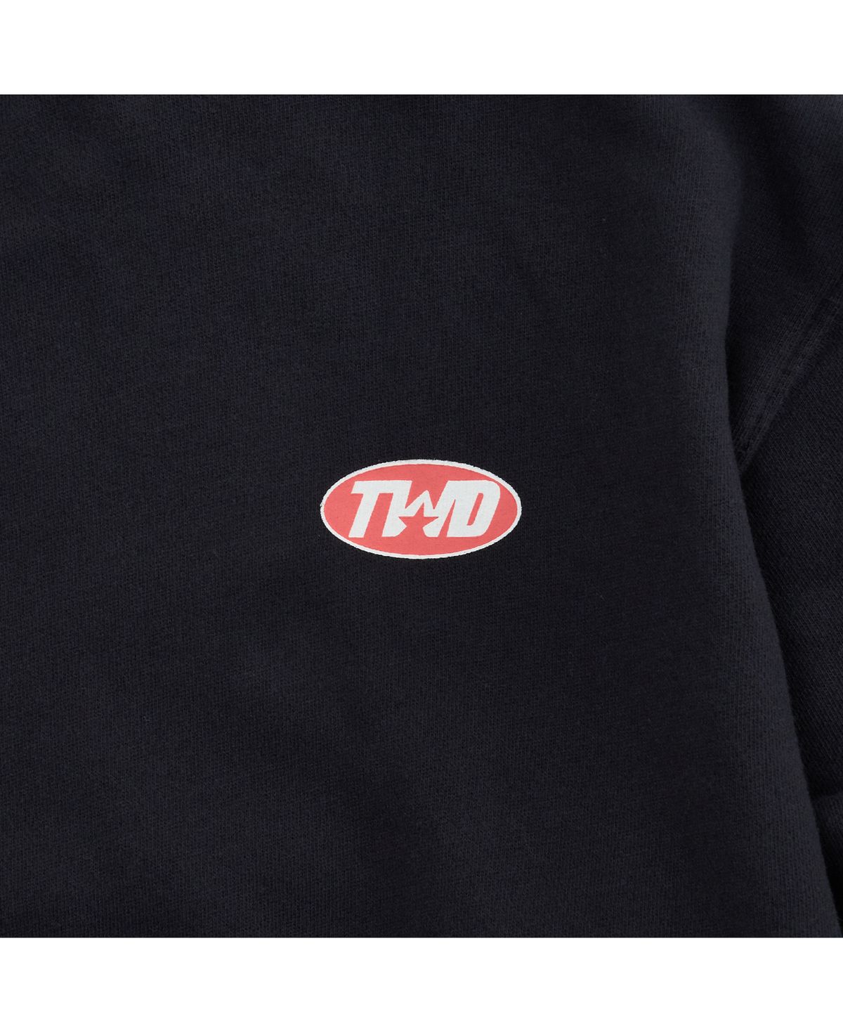 투위드(TUEWID) Dreamer logo setup vintage Soft fleece sweatshirts in dark navy