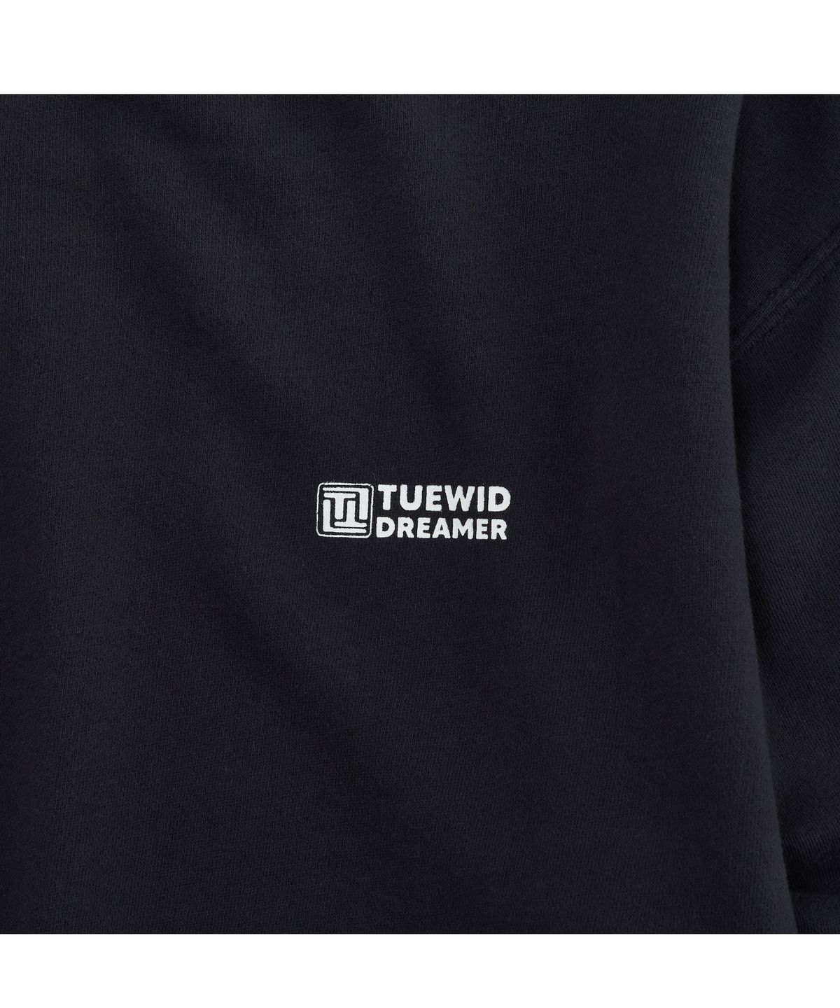 투위드(TUEWID) Dreamer logo setup vintage Soft fleece sweatshirts in dark navy