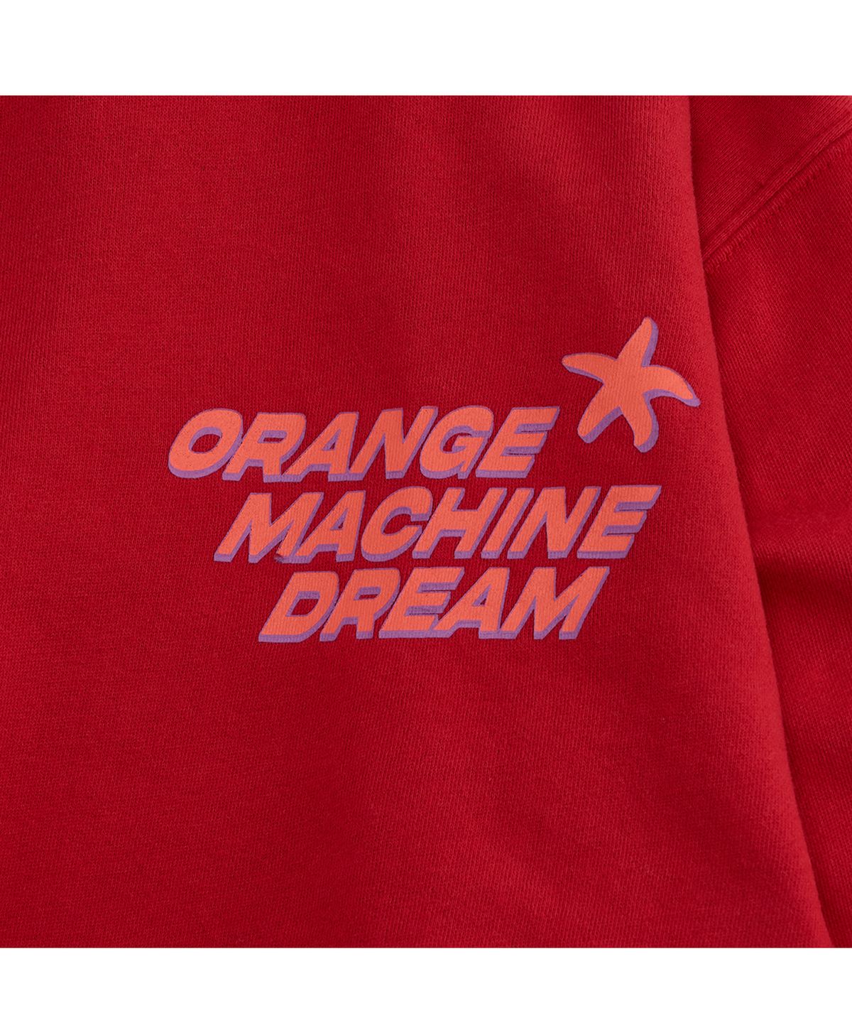 투위드(TUEWID) Orange vintage Soft fleece sweatshirts in tomato