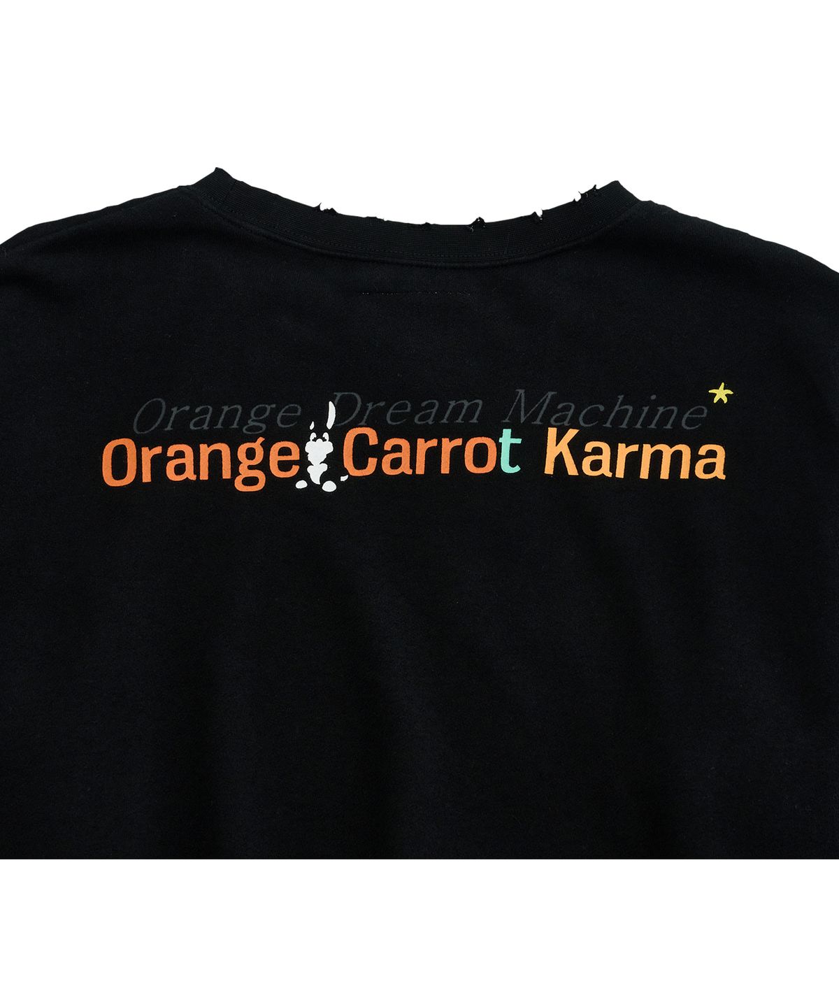 투위드(TUEWID) Bunny’s karma vintage Soft fleece sweatshirts in black