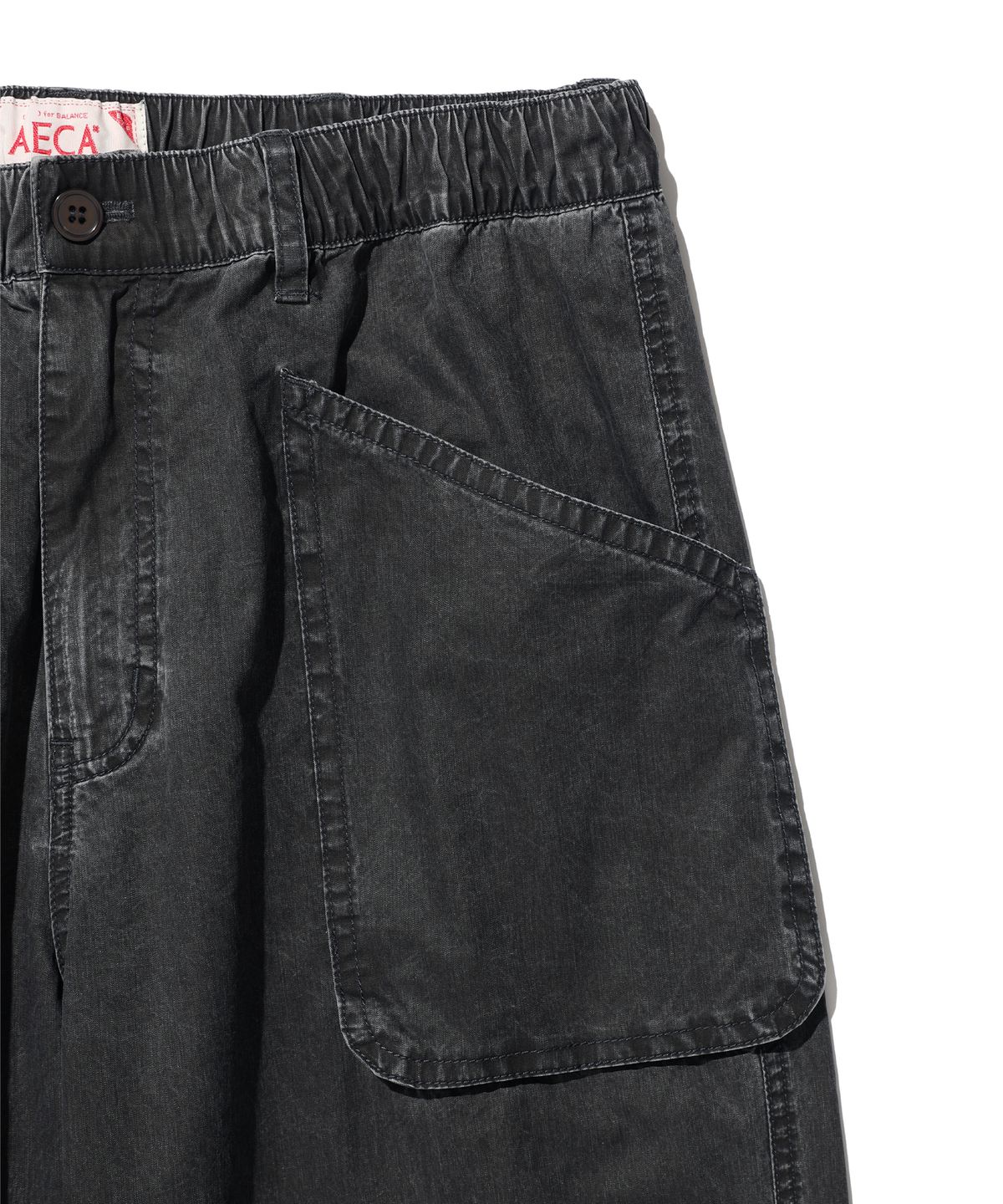 에이카화이트(AECA) WASHED FATIGUE PANTS-CHARCOAL