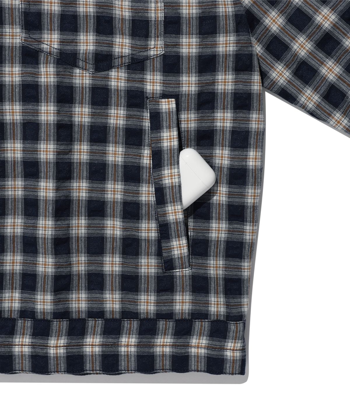 에이카화이트(AECA) LIGHT CHECK TRUCKER-NAVY
