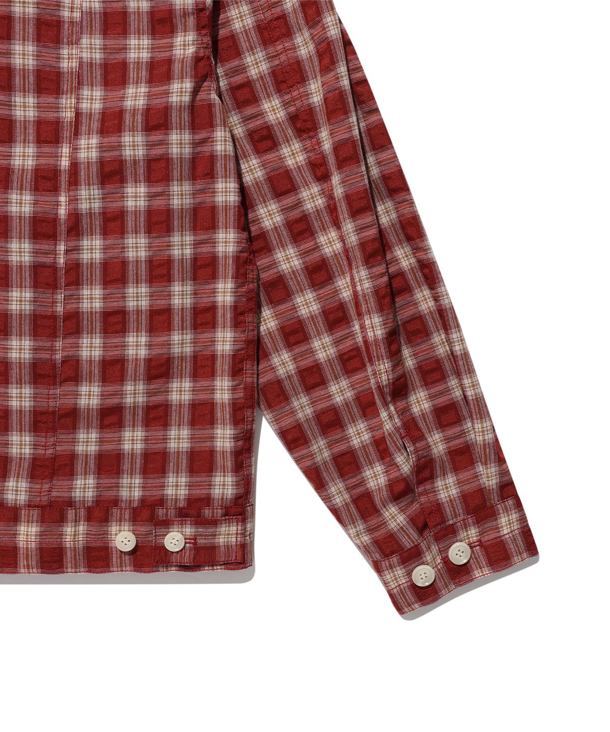 에이카화이트(AECA) LIGHT CHECK TRUCKER-BURGUNDY