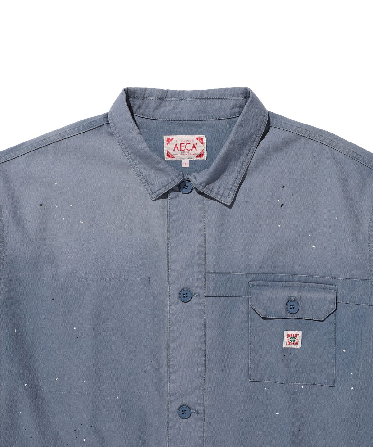 에이카화이트(AECA) WASHED 3 POCKET JACKET-BLUE