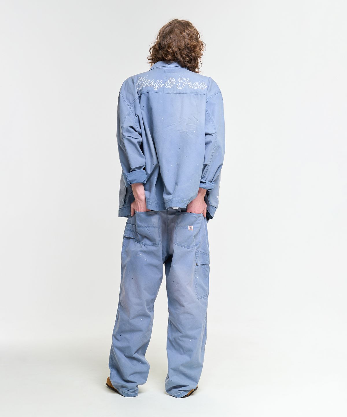 에이카화이트(AECA) WASHED 3 POCKET JACKET-BLUE
