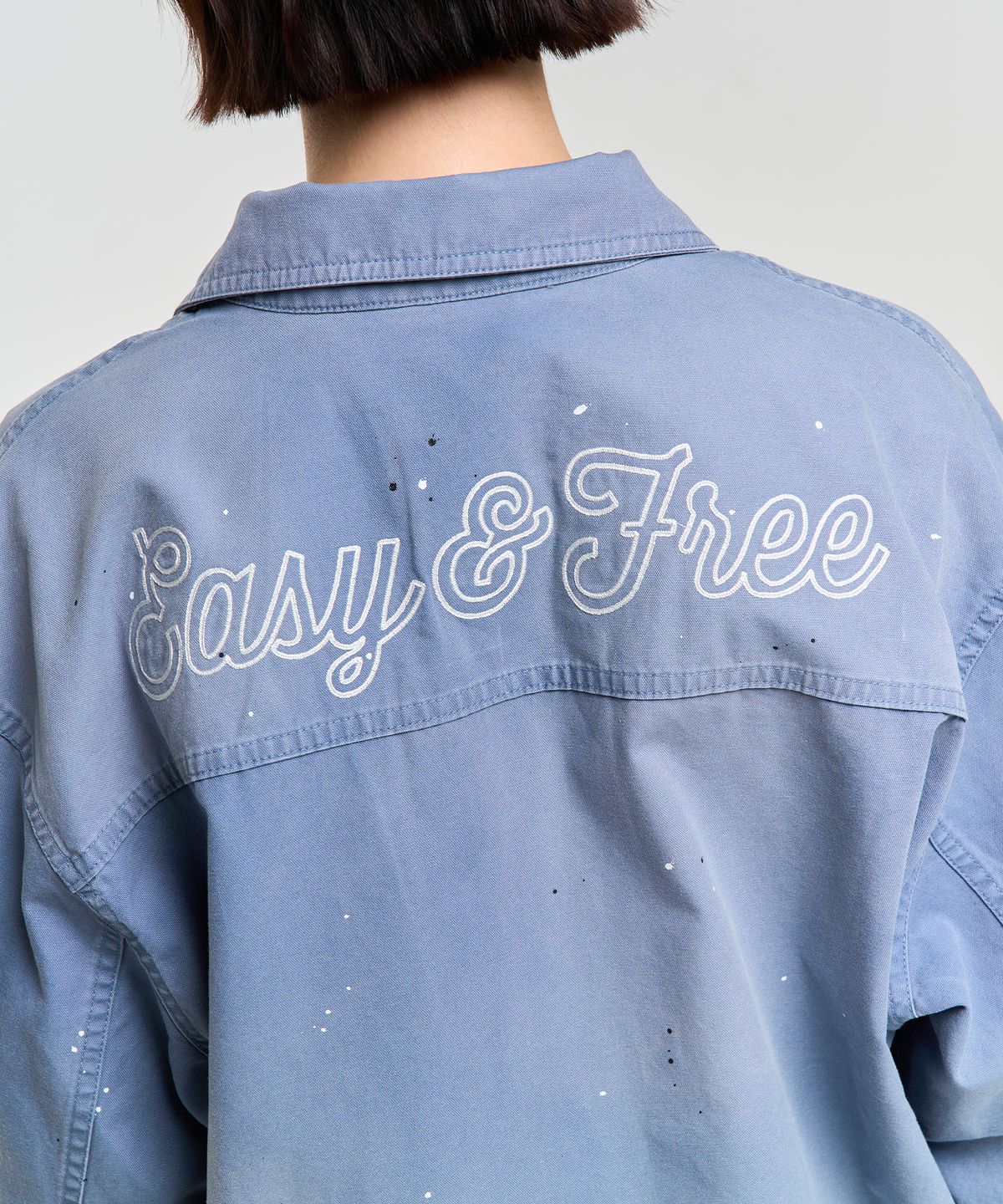 에이카화이트(AECA) WASHED 3 POCKET JACKET-BLUE
