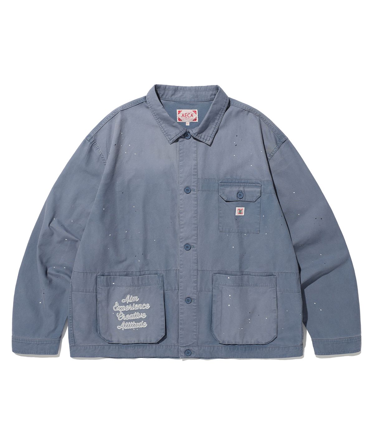 에이카화이트(AECA) WASHED 3 POCKET JACKET-BLUE