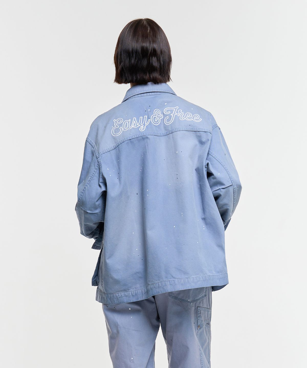 에이카화이트(AECA) WASHED 3 POCKET JACKET-BLUE