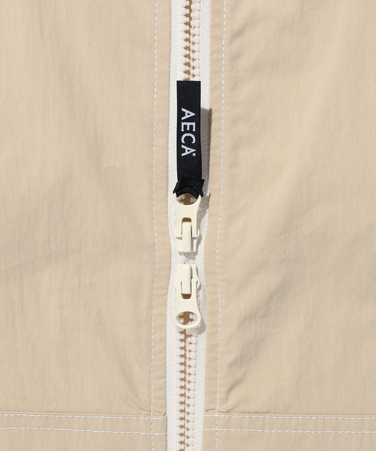 에이카화이트(AECA) STITCH HOODIE SPORTS JUMPER-BEIGE