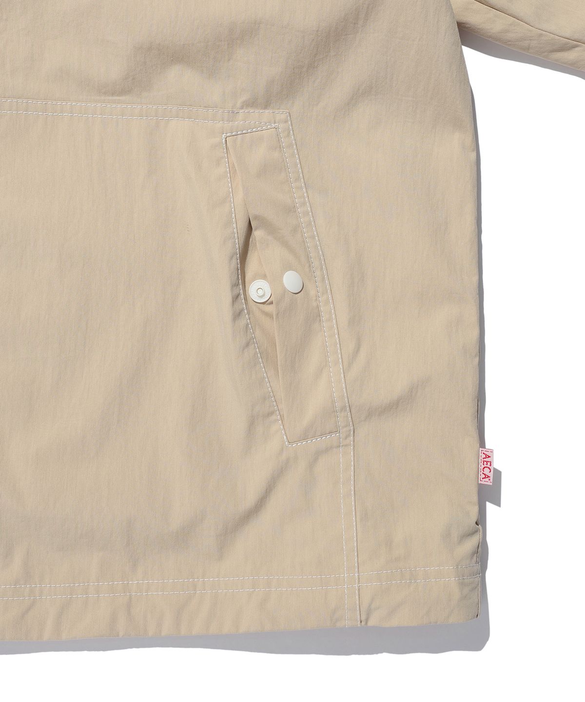 에이카화이트(AECA) STITCH HOODIE SPORTS JUMPER-BEIGE