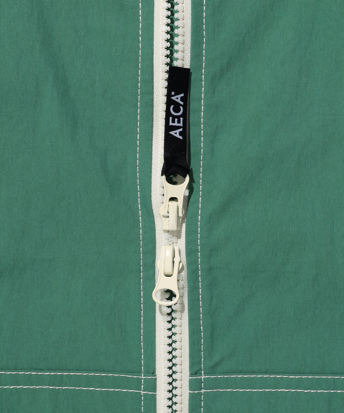 에이카화이트(AECA) STITCH HOODIE SPORTS JUMPER-GREEN