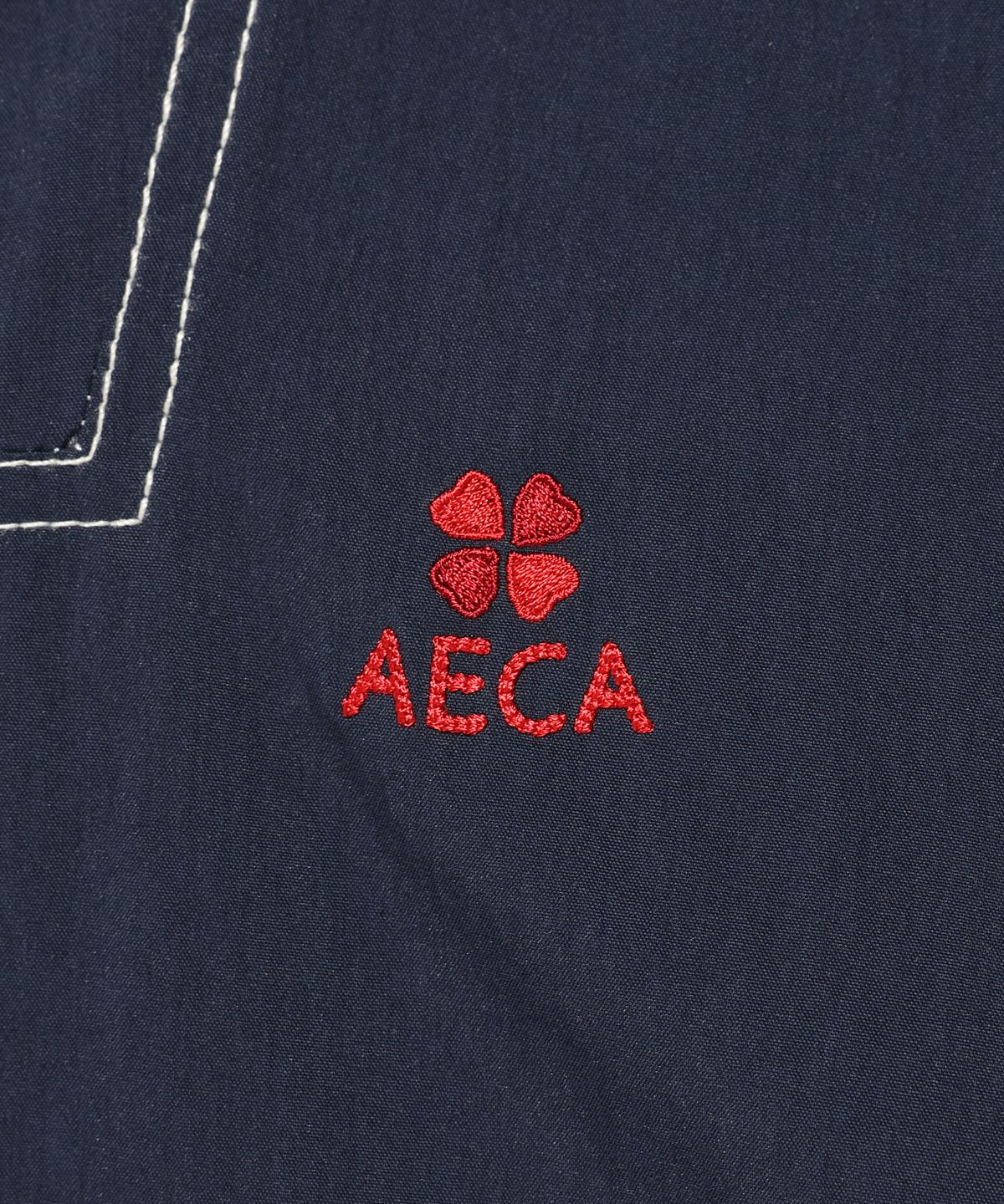 에이카화이트(AECA) STITCH HOODIE SPORTS JUMPER-NAVY