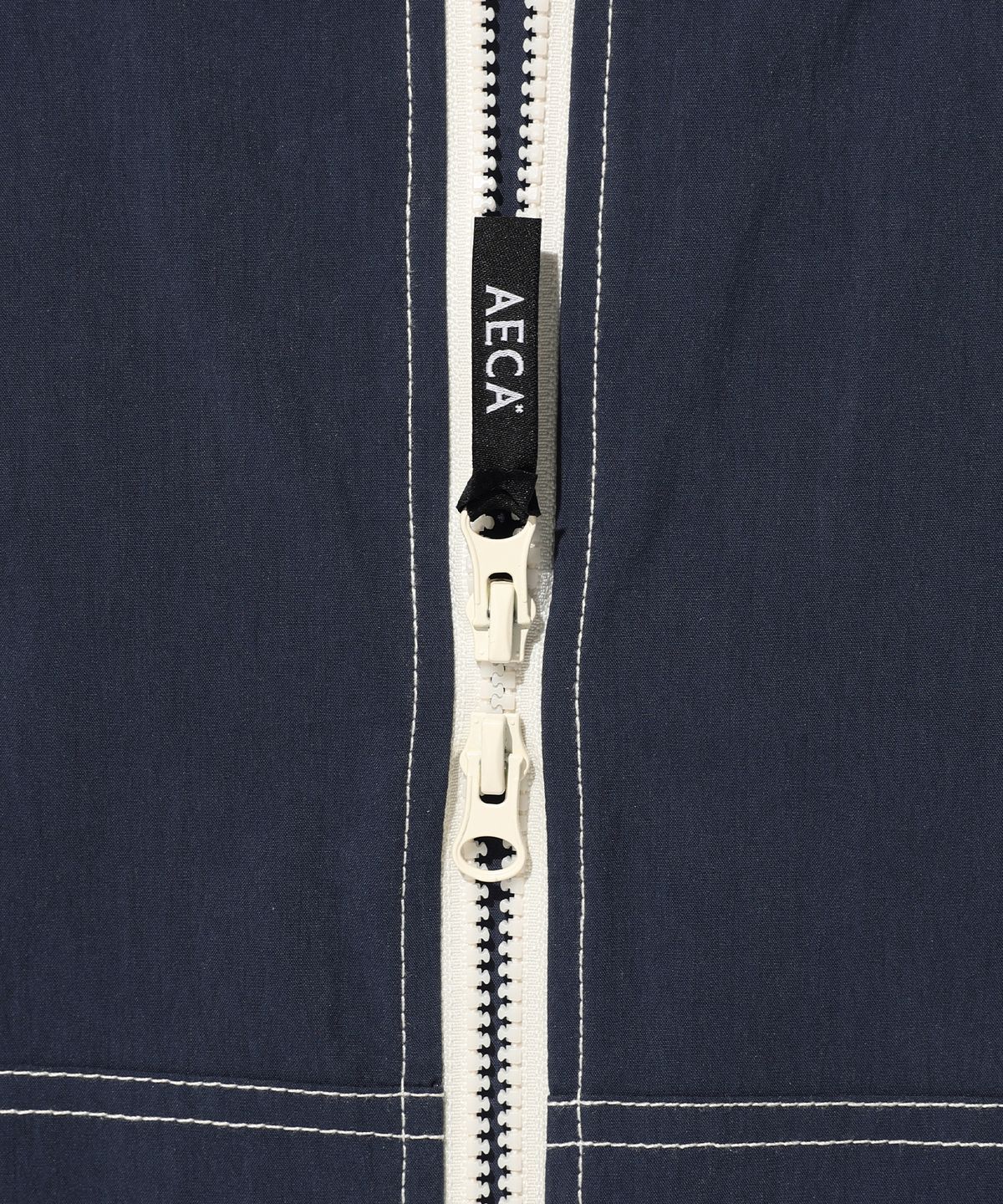 에이카화이트(AECA) STITCH HOODIE SPORTS JUMPER-NAVY