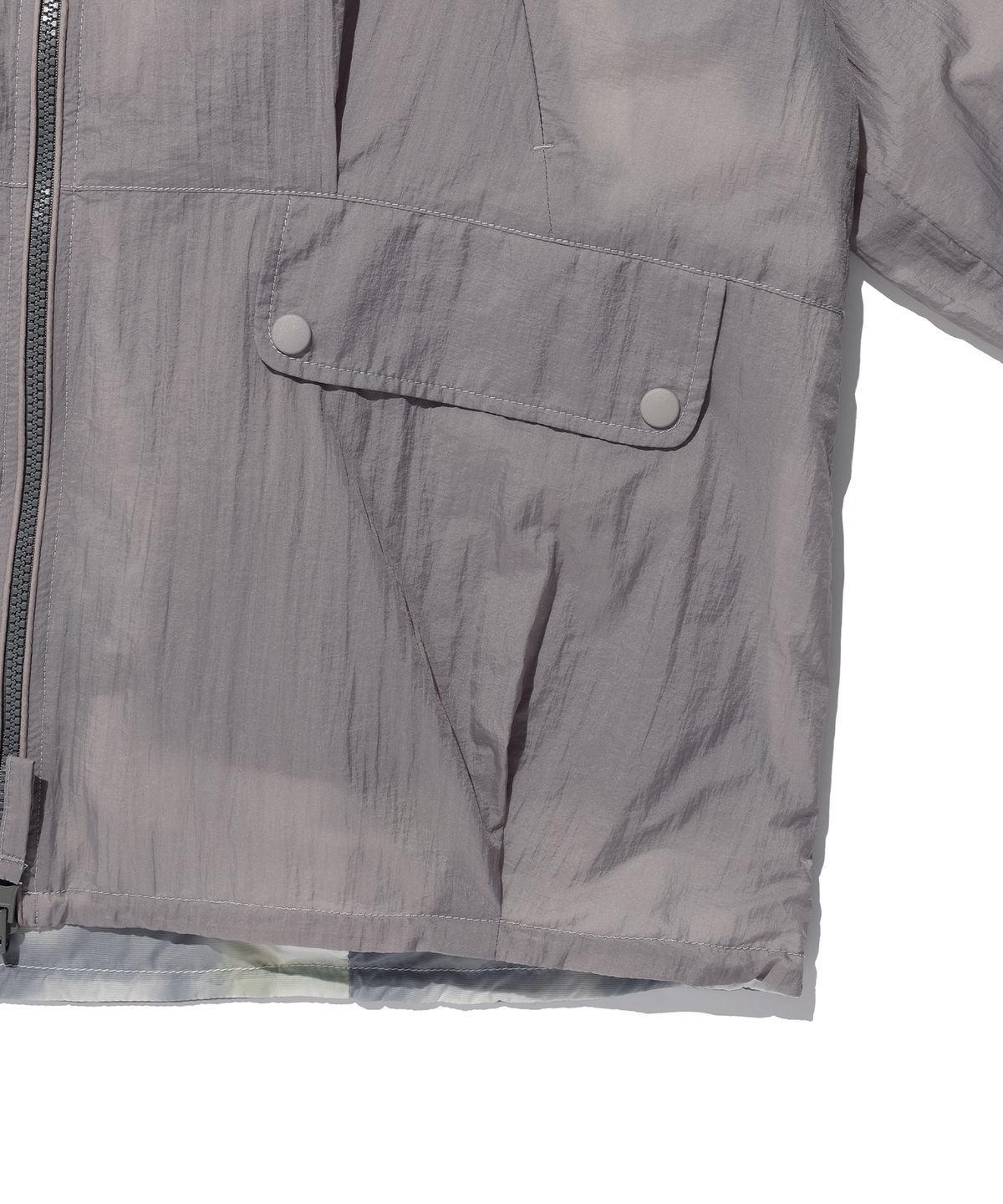 에이카화이트(AECA) REVERSIBLE PANEL WINDBREAKER-GREY