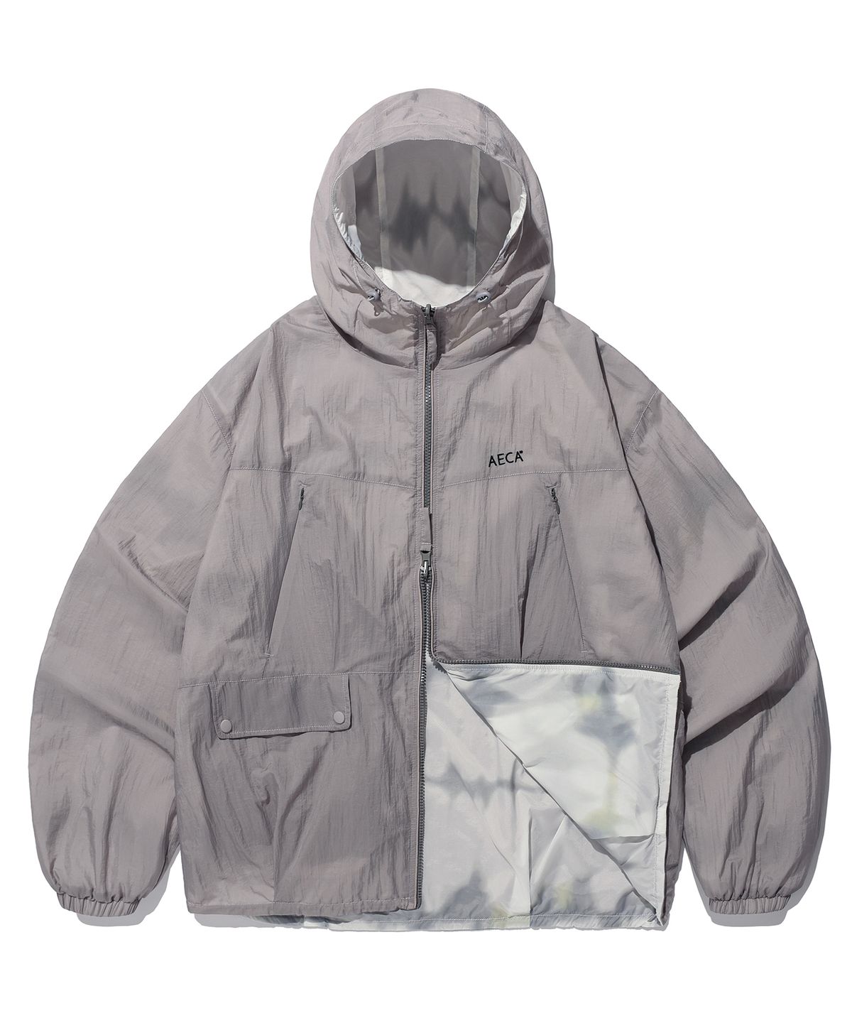 에이카화이트(AECA) REVERSIBLE PANEL WINDBREAKER-GREY